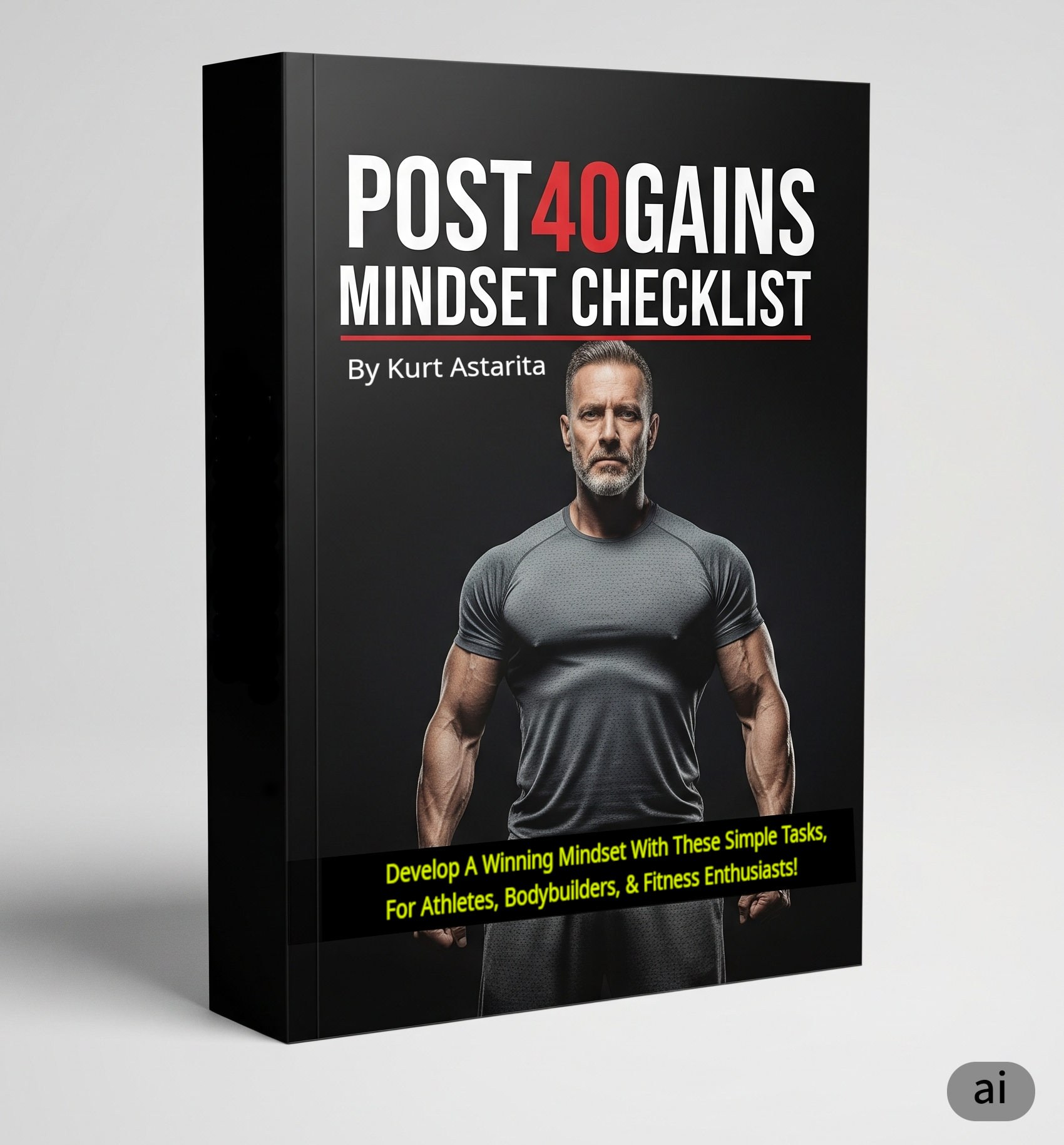 3D box art for Post40Gains Mindset Checklist